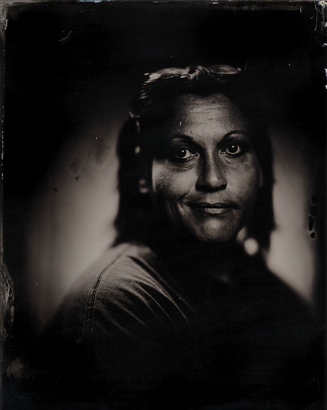 wet plate collodion portrait of homeless woman jenny