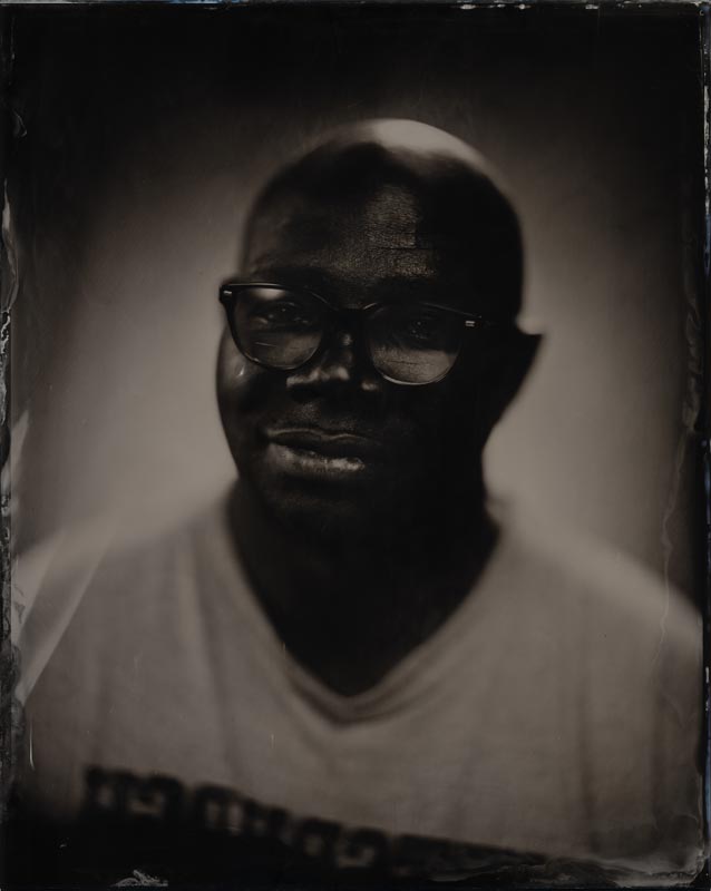 wet plate collodion portrait of homeless man jerome