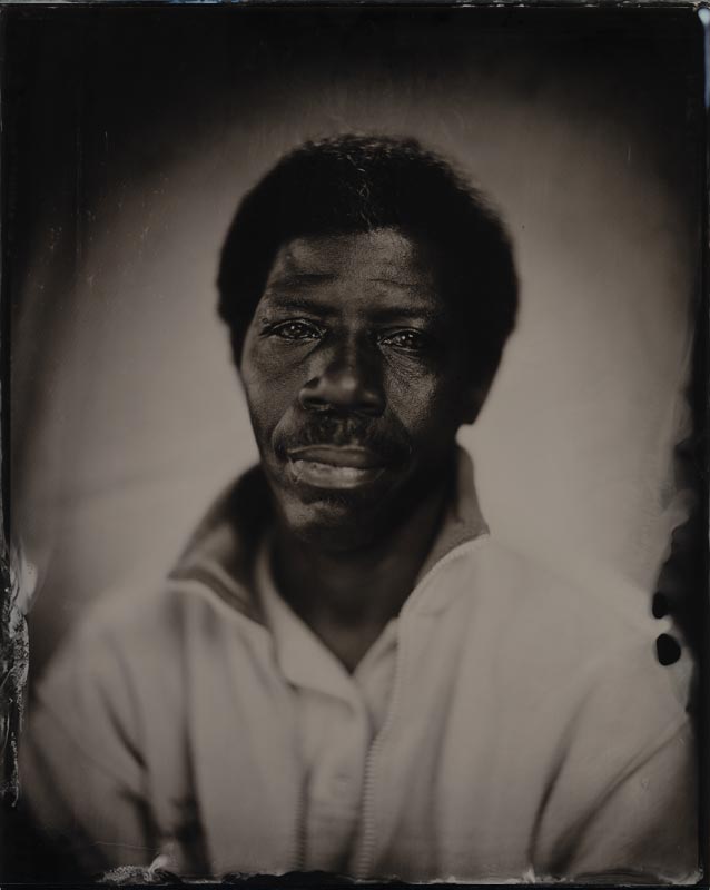 wet plate collodion portrait of homeless woman deborah