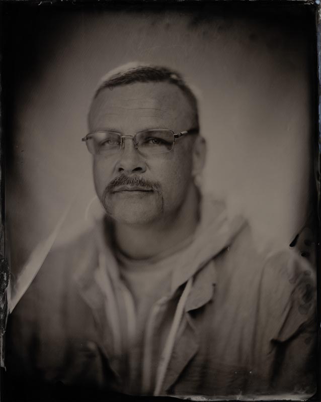 wet plate collodion portrait of homeless woman deborah